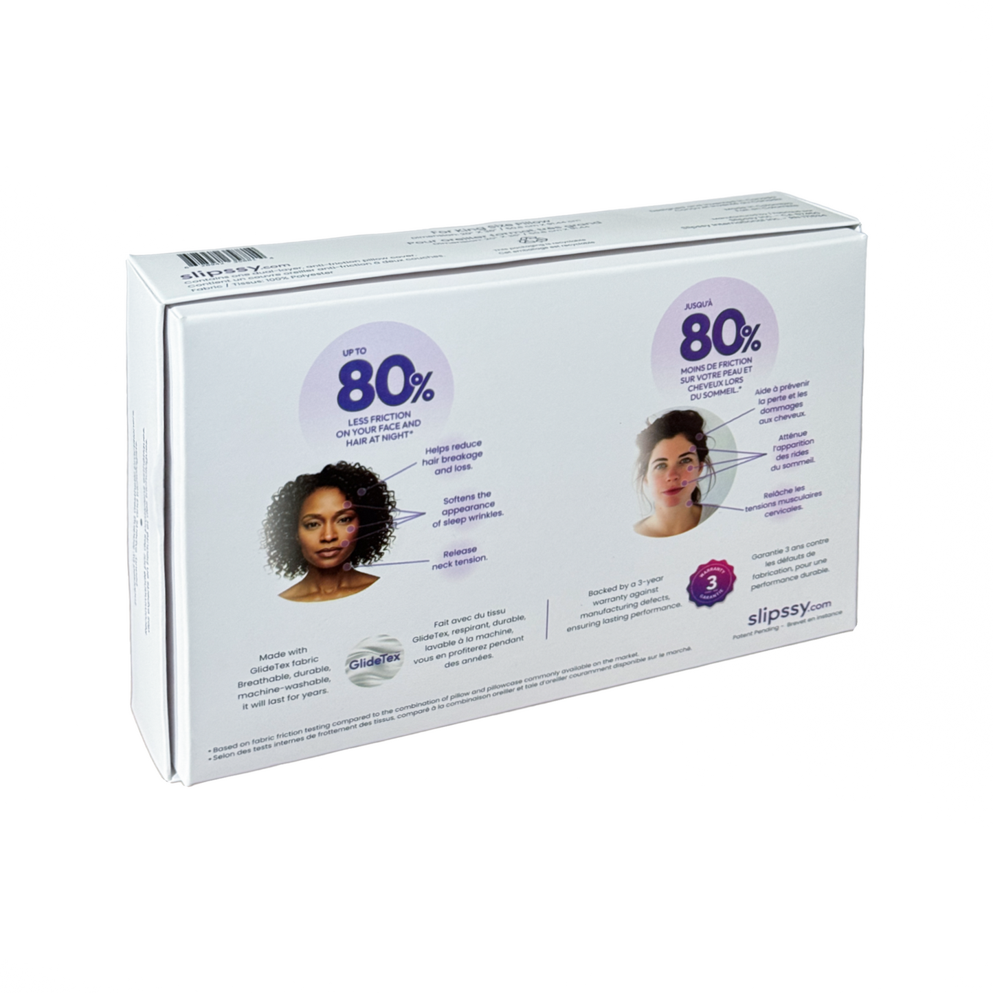 Couvre-oreiller anti-âge Slipssy format grand (Queen)