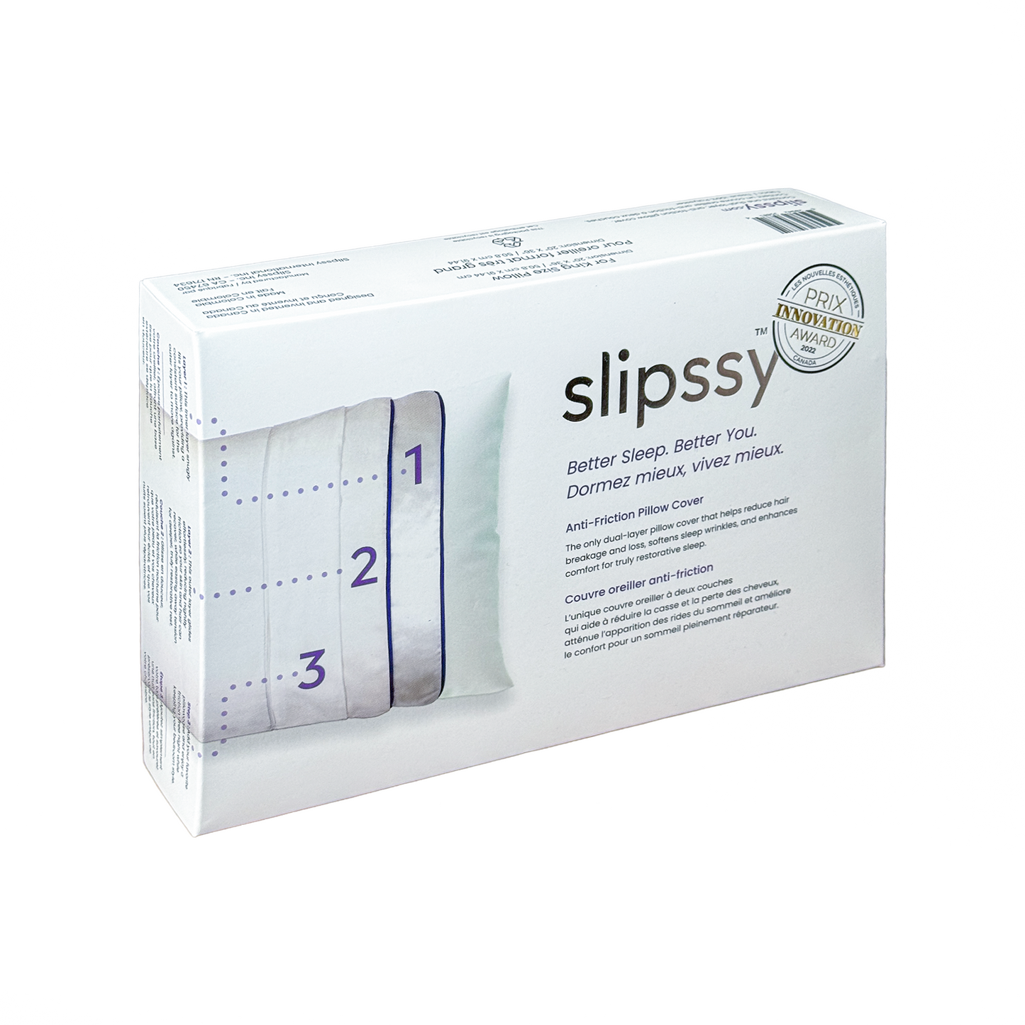 Couvre-oreiller anti-âge Slipssy format grand (Queen)